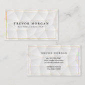 金ゴールド縁ど | 幾何学的パターン 名刺 (正面/裏面)