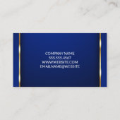 金ゴールド縁ど | 青のアイコン | ロ企業のゴ 名刺 (裏面)