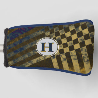 金ゴールド織りモノグラム ゴルフヘッドカバー