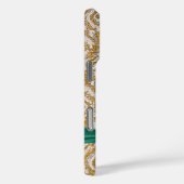 金ゴールド織布、リボン付きラインストーン Case-Mate iPhoneケース (裏面 / 右)