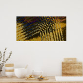 金ゴールド織 ポスター (キッチン)