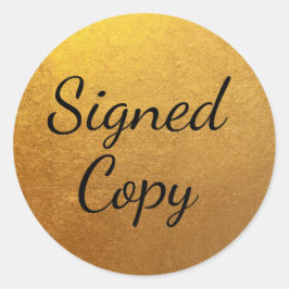 金ゴールド署名済みコピー ラウンドシール
