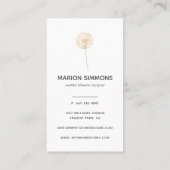 金ゴールド署名Dandelion名刺 名刺 (裏面)