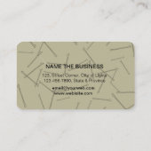 金ゴールド美容師メイクアップアーティストサロン 名刺 (裏面)