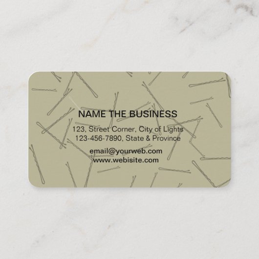 金ゴールド美容師メイクアップアーティストサロン 名刺 (裏面)