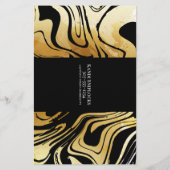 金ゴールド美容師爪、 ネイル化粧サロン価格表 チラシ (裏面)