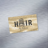 金ゴールド美容師磁気名刺 マグネット名刺 (インサイチュ)