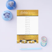 金ゴールド美容師美しいサロン価格表 チラシ (シングル)