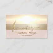 金ゴールド羽毛公証署名代理人 名刺 (正面)