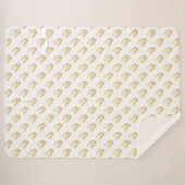 金ゴールド羽 シェルパブランケット (正面(横))