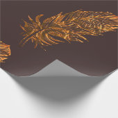 金ゴールド羽 ラッピングペーパー (角)