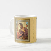 金ゴールド聖ヨセフ宗教ヴィンテージ  コーヒーマグカップ (正面左)