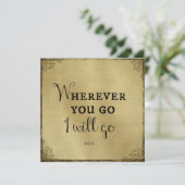 金ゴールド聖句どこへでも… 招待状 (スタンド正面)