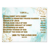 金ゴールド聖書の肯定アクロスティックw_聖なる書物、 経典3 フォトプリント            (正面)