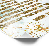 金ゴールド聖書の肯定アクロスティックw_聖なる書物、 経典3 フォトプリント            (角)