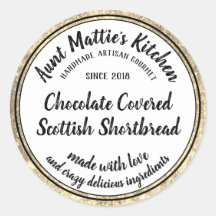 金ゴールド職人ハンドメイドグルメフードラベル