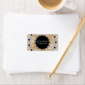 金ゴールド背景と曼荼羅 ラベル (インサイチュ)