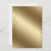 金ゴールド背景 セーブザデート (裏面)