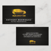 金ゴールド自動修復ロゴ 名刺 (正面/裏面)