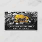 金ゴールド自動修復 | エンジンベイ 名刺 (正面)