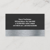 金ゴールド自動修理車のロゴ 名刺 (裏面)