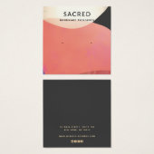 金ゴールド自然テラコッタ抽象芸術イヤリングディスプレイ (正面&裏面)