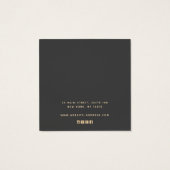 金ゴールド自然テラコッタ抽象芸術イヤリングディスプレイ (裏面)