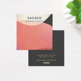 金ゴールド自然テラコッタ抽象芸術イヤリングディスプレイ