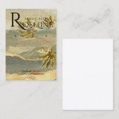 金ゴールド自然ビューパームツリージュエリーディスプレイ 名刺 (正面/裏面)