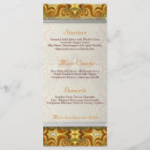 金ゴールド自然レトロボヘミアンヴィンテージウェディングメニュー メニュー (裏面)