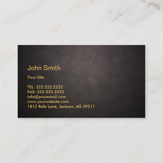 金ゴールド航海のいかりウッド&レザー 名刺 (裏面)