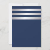 金ゴールド航海のいかりネイビーブルーブライダルシャワー 招待状 (裏面)