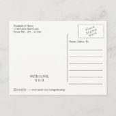 金ゴールド航海のいかり、海軍、金ゴールド保存日付 案内ポストカード (裏面)