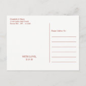 金ゴールド航海のいかり、赤レンガ日付を保存 案内ポストカード (裏面)