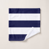 金ゴールド航海のストライプいかり バスタオルセット (ウォッシュタオル)