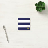 金ゴールド航海のストライプいかり ポストイット (オフィス)