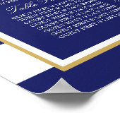 金ゴールド航海のホイール、海軍および金ゴールドの座席表 ポスター (角)