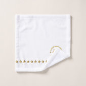 金ゴールド航海のホワイトボートホイールヴィンテージボート バスタオルセット (ウォッシュタオル)