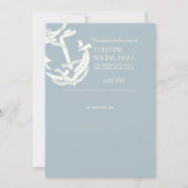 金ゴールド航海の結婚いかりの宿泊 招待状 (正面)