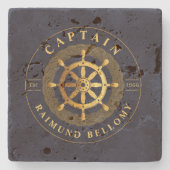 金ゴールド船車 ストーンコースター (正面)