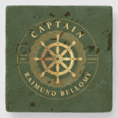 金ゴールド船車 ストーンコースター (正面)