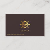 金ゴールド船車 名刺 (正面)