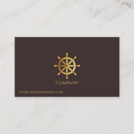 金ゴールド船車 名刺