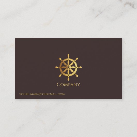 金ゴールド船車 名刺 (正面)