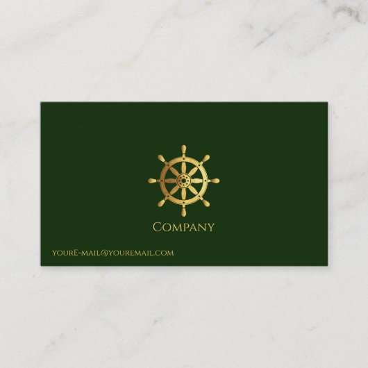 金ゴールド船車 名刺 (正面)