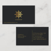 金ゴールド船車 名刺 (正面/裏面)