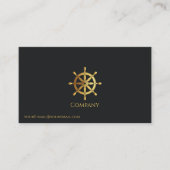 金ゴールド船車 名刺 (正面)