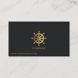 金ゴールド船車 名刺