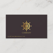 金ゴールド船車 名刺 (正面)