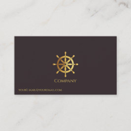 金ゴールド船車 名刺